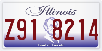 IL license plate Z918214