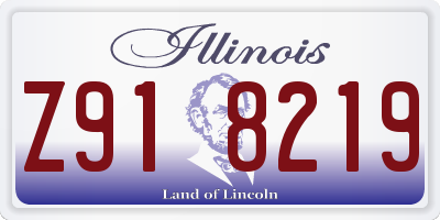 IL license plate Z918219