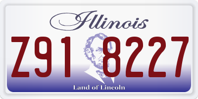 IL license plate Z918227