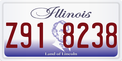 IL license plate Z918238