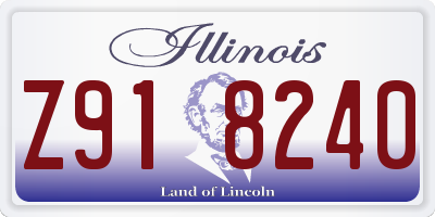 IL license plate Z918240