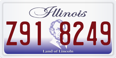 IL license plate Z918249