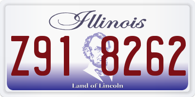 IL license plate Z918262