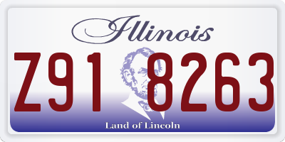 IL license plate Z918263