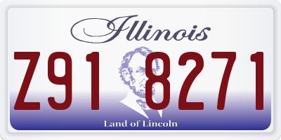 IL license plate Z918271