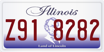 IL license plate Z918282