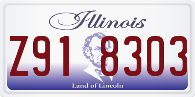 IL license plate Z918303