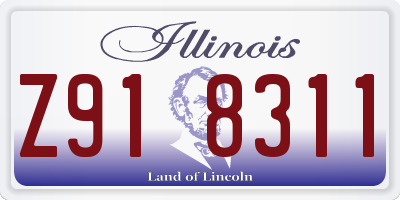 IL license plate Z918311