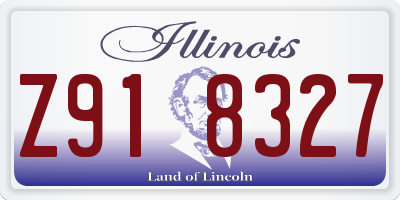 IL license plate Z918327