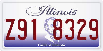 IL license plate Z918329