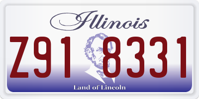 IL license plate Z918331