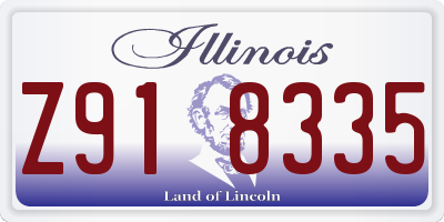 IL license plate Z918335