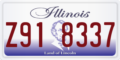 IL license plate Z918337
