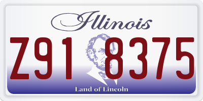 IL license plate Z918375