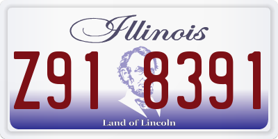 IL license plate Z918391