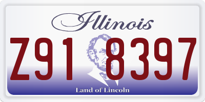 IL license plate Z918397