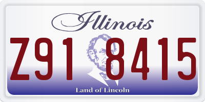 IL license plate Z918415