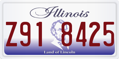 IL license plate Z918425