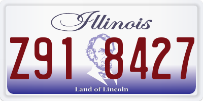 IL license plate Z918427