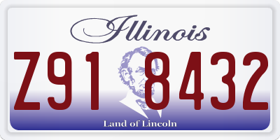 IL license plate Z918432