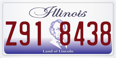 IL license plate Z918438