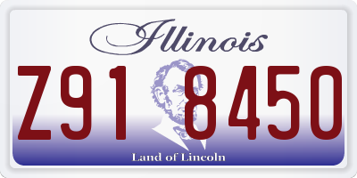 IL license plate Z918450