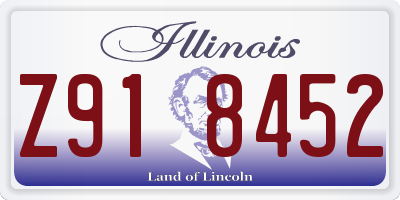 IL license plate Z918452
