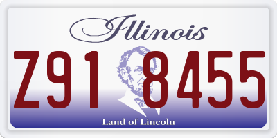 IL license plate Z918455