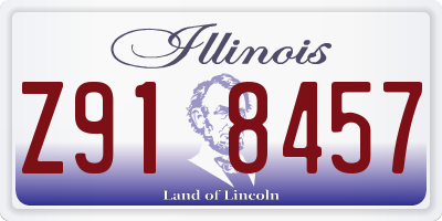 IL license plate Z918457