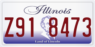 IL license plate Z918473