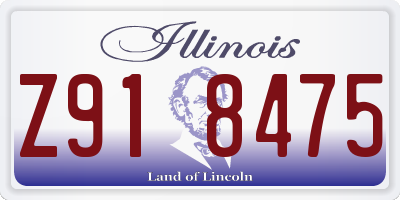 IL license plate Z918475