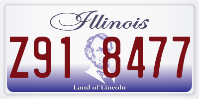 IL license plate Z918477