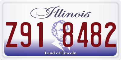 IL license plate Z918482
