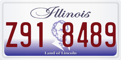 IL license plate Z918489