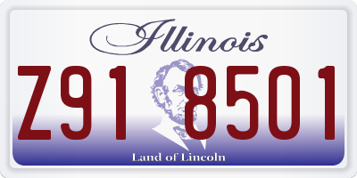 IL license plate Z918501