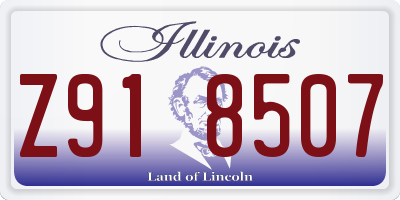 IL license plate Z918507