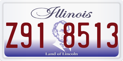 IL license plate Z918513