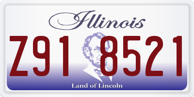 IL license plate Z918521