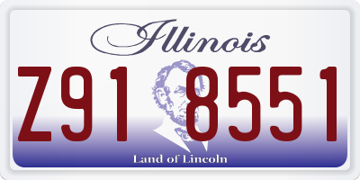 IL license plate Z918551
