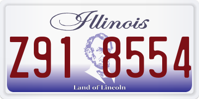 IL license plate Z918554