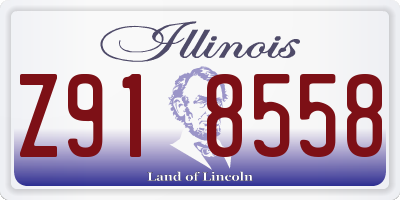 IL license plate Z918558