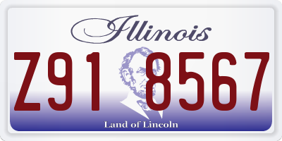 IL license plate Z918567