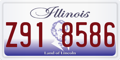 IL license plate Z918586