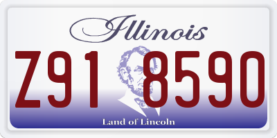 IL license plate Z918590