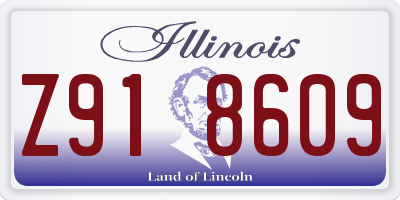 IL license plate Z918609