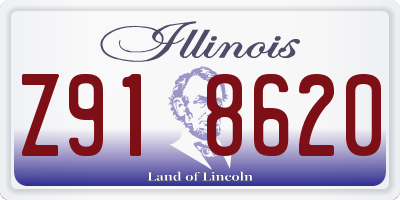 IL license plate Z918620