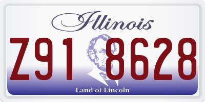 IL license plate Z918628