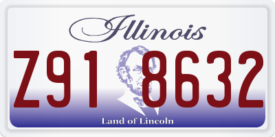 IL license plate Z918632