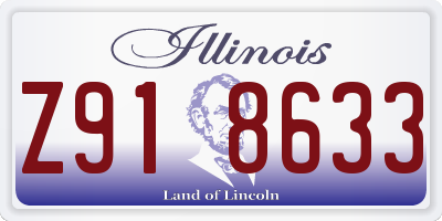 IL license plate Z918633