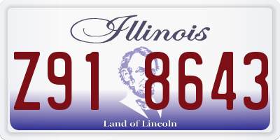IL license plate Z918643